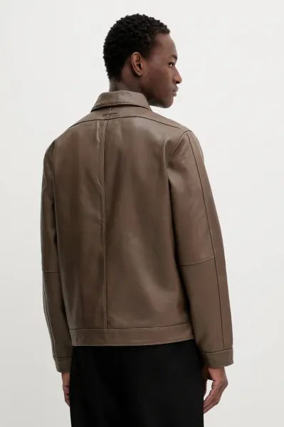 Kožená bunda Calvin Klein