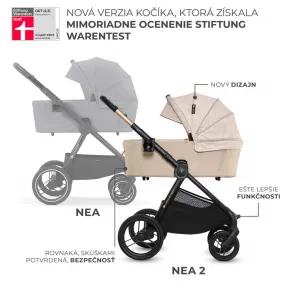 Kočík Kinderkraft Nea 2 limitovaná edícia Bizuu 2v1 Farba: Dune Whisper