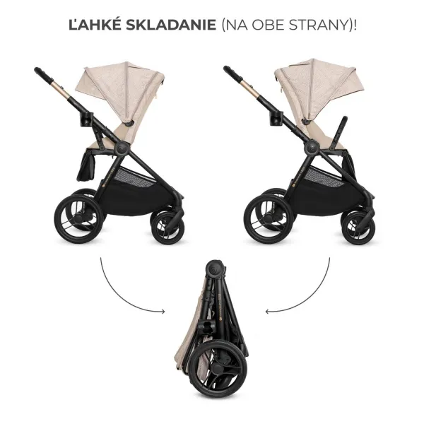 Kočík Kinderkraft Nea 2 limitovaná edícia Bizuu 2v1 Farba: Dune Whisper