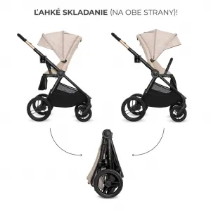 Kočík Kinderkraft Nea 2 limitovaná edícia Bizuu 2v1 Farba: Dune Whisper