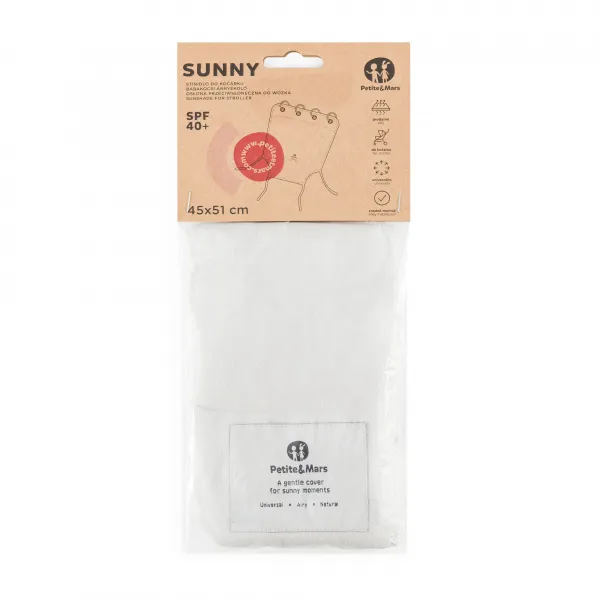 PETITE&MARS Clona slnečná do kočíka Sunny Mocha Mousse