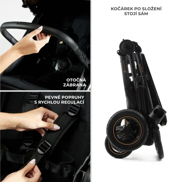 Kočík Kinderkraft Mitzy Air Farba: Black