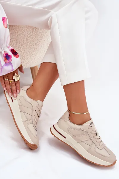 BIG STAR SHOES Kožené Dámske Športové Topánky Sneakers Big Star Od Daniela Lopeza