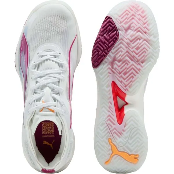 Puma ACCELERATE NITRO SQD W+ 4 Dámska obuv na hádzanú, biela, veľkosť 37