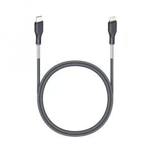 Forcell Carbon kábel, USB-C - Lightning, Power Delivery, PD27W, CB-01C, čierny, 1 m