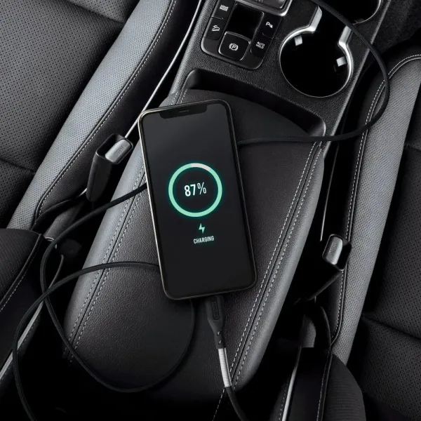 Forcell Carbon kábel, USB A - Lightning, 2,4 A, CB-01A, čierny, 1 meter