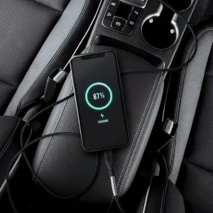 Forcell Carbon kábel, USB A - Lightning, 2,4 A, CB-01A, čierny, 1 meter