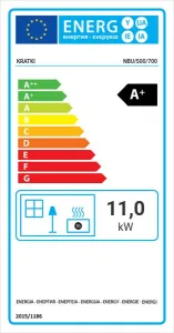 Kratki NBU 11 výsuvné dvierka  - trojstranná krbová vložka NBU/500/700