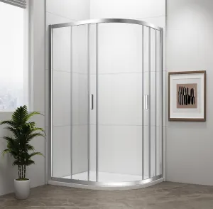 POLYSAN - EASY štvrťkruhová sprchová zástena 1100x800, L/R, číre sklo EL2415