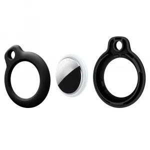 Tech-Protect Rough prívesok, Apple AirTag, čierny, 4 kusy