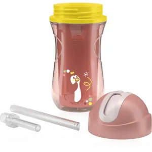 CHICCO Hrnček Sport so slamkou pink, 14m+