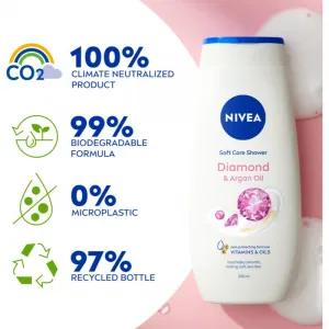 Nivea Care & Diamond upokojujúci sprchový gél 250 ml
