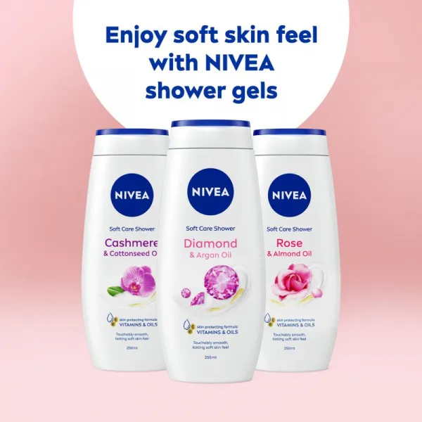 Nivea Care & Diamond upokojujúci sprchový gél 250 ml