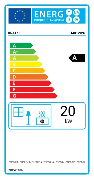 Kratki MB 120 výsuvné dvierka - krbová vložka MB120/G