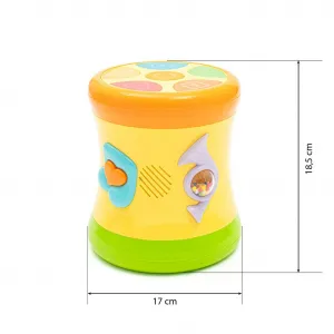 Obojstranný dynamický bubienok Baby Mix žltý
