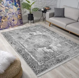 Koberec EXCLUSIVE 249 sivý / čierny