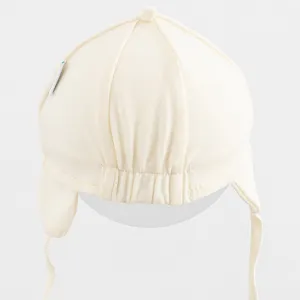 Detská bavlnená čiapka so šiltom New Baby Casually dressed cream Veľkosť: 56/62