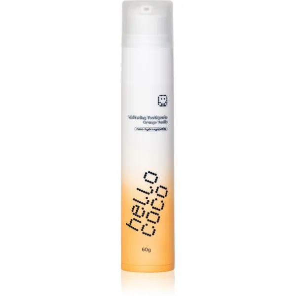hello coco Toothpaste Orange Vanilla bieliaca zubná pasta 60 g