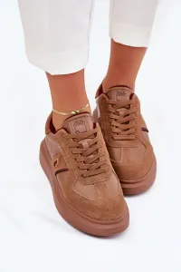 BIG STAR SHOES Dámske Kožené Tenisky Na Platforme Big Star By Daniel Lopez