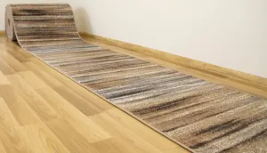 Behúň Mira 24046/163  Pásy hnedý / béžový / krémový