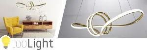 TooLight Stropné svietidlo na diaľkové ovládanie APP824-CP zlaté