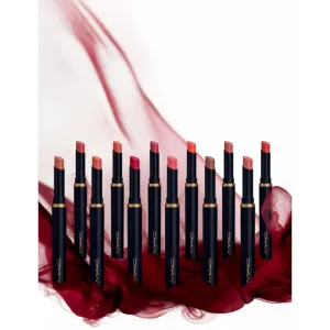 MAC Cosmetics Powder Kiss Velvet Blur Slim Stick matný hydratačný rúž odtieň Ruby New 2 g