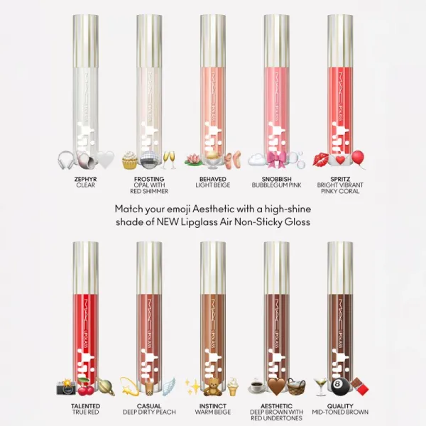 MAC Cosmetics Lipglass Air hydratačný lesk na pery odtieň Sublime 5 ml