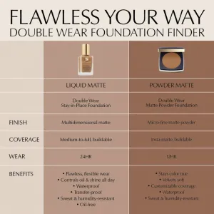Estée Lauder Double Wear Stay-in-Place Matte Powder Foundation púdrový make-up SPF 10 odtieň 2N1 Desert Beige 11 g