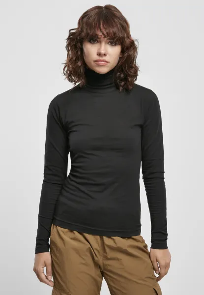Women's LS Turtleneck - Black