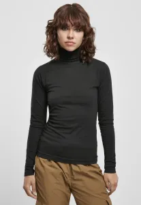 Women's LS Turtleneck - Black