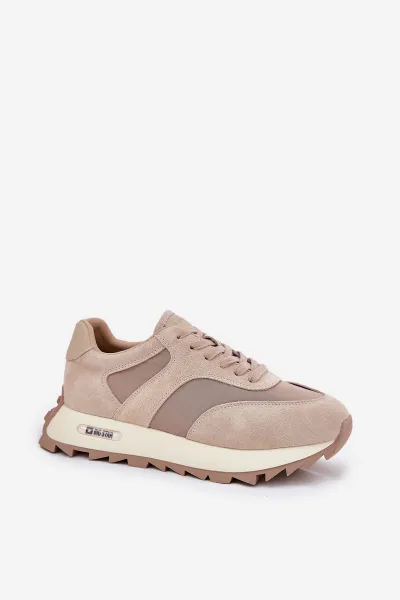 BIG STAR SHOES Semišové Sneakersy Na Platforme Dámske Big Star