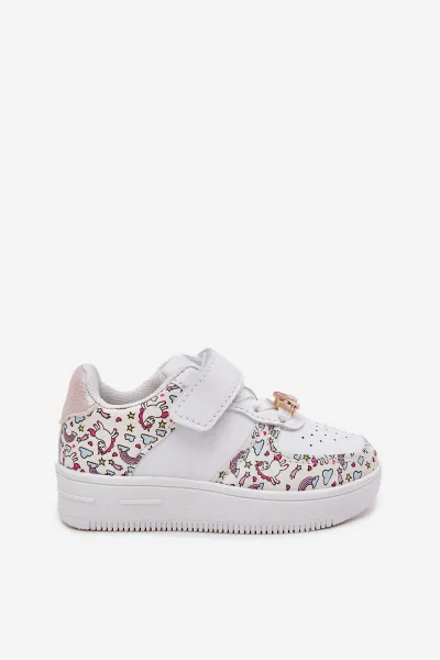 Boto Detské sneakersy športová obuv jednorožce biele Thalia