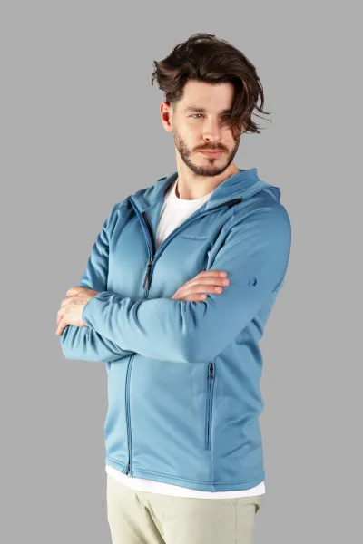 Mikina Peak Performance Flo M Chill Light Zip Hood Shallow