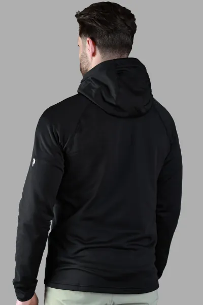Mikina Peak Performance Flo M Chill Light Zip Hood Black