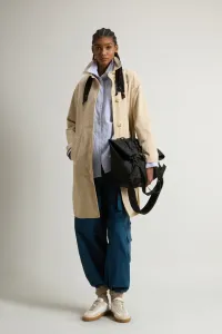 Kabát Woolrich Cotton Blend Coat White Pepper