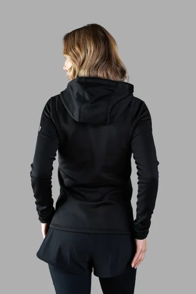 Mikina Peak Performance Flo W Chill Light Zip Hood Black