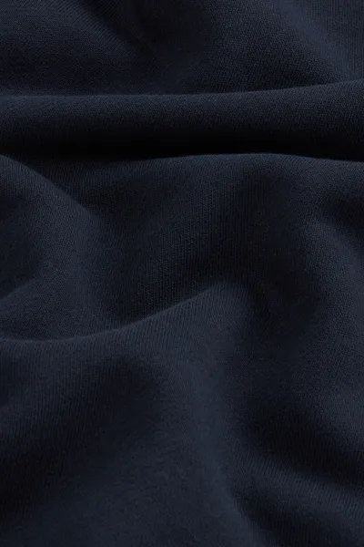 Mikina Woolrich Classic Fleece Crewneck Melton Blue