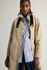 Kabát Woolrich Cotton Blend Coat White Pepper