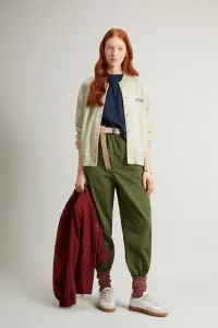 Mikina Woolrich Classic Fleece Bomber White