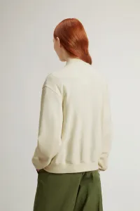 Mikina Woolrich Classic Fleece Bomber White