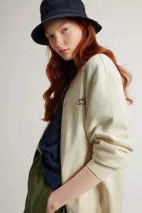Mikina Woolrich Classic Fleece Bomber White