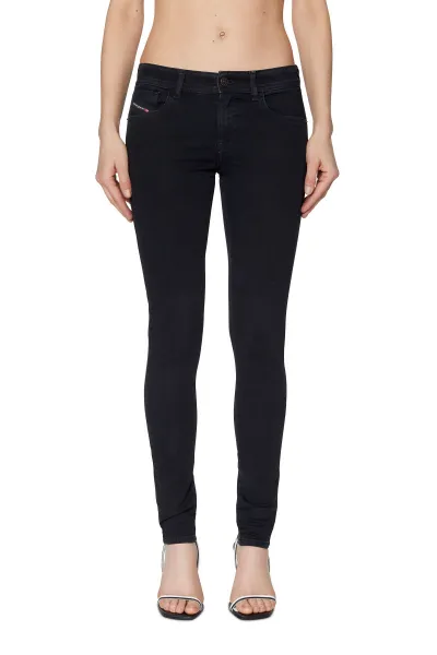 Džínsy Diesel 2018 Slandy-Low Trousers Black