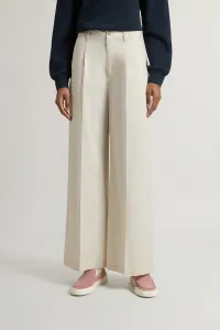 Nohavice Woolrich Wide Leg Chino Trouser Light Oak
