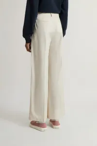 Nohavice Woolrich Wide Leg Chino Trouser Light Oak