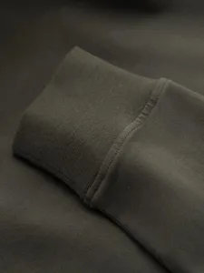 Klasické pánske tričko s dlhým rukávom zelené