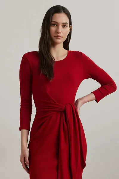 Lauren Ralph Lauren priliehavé šaty s bavlnou