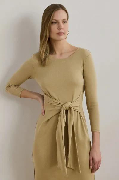 Lauren Ralph Lauren priliehavé šaty s bavlnou