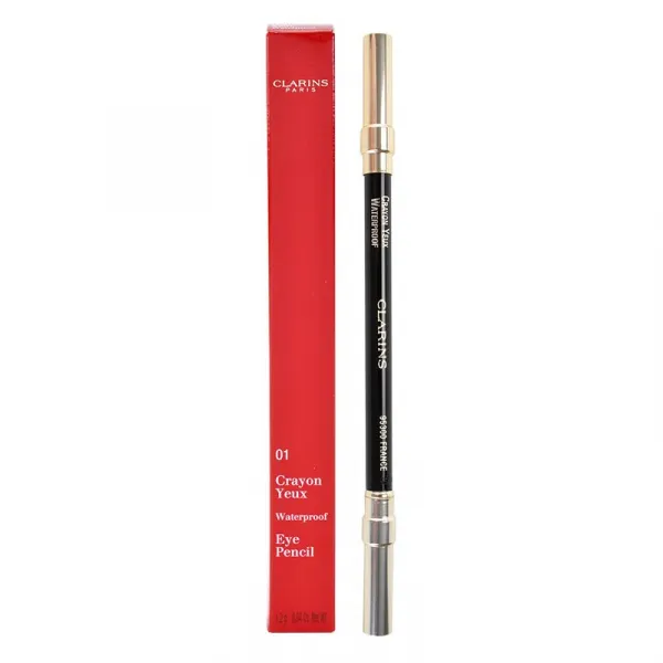 Clarins Eye Make-Up Eye Pencil vodeodolná ceruzka na oči odtieň 01 Black 1,2 g