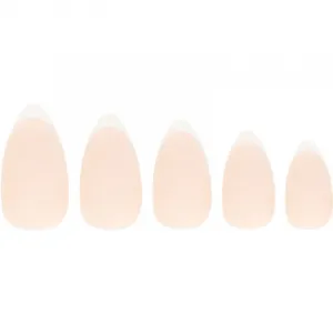 Nail HQ Almond Matte French umelé nechty s lepidlom 24 ks