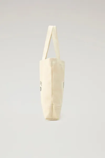 Taška Woolrich Shopper Tote Plaster White